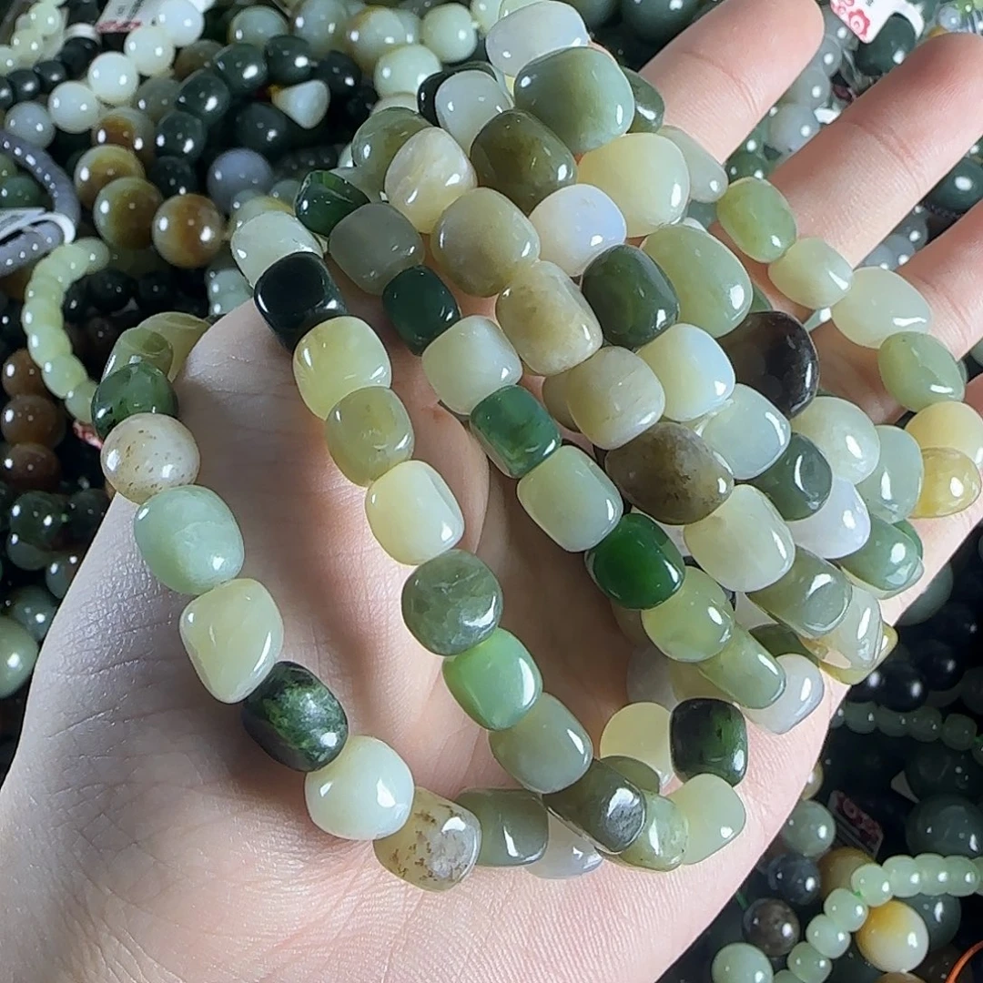 和田玉手链未镶嵌随机发一