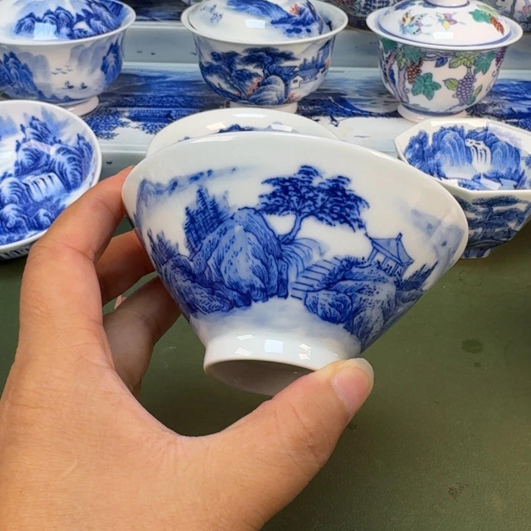 景德镇纯手绘茶具圆圆262