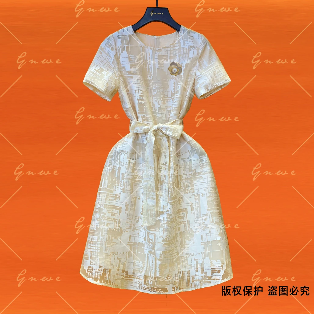 【私人订制】气质轻奢拼接时尚显瘦连衣裙G0301