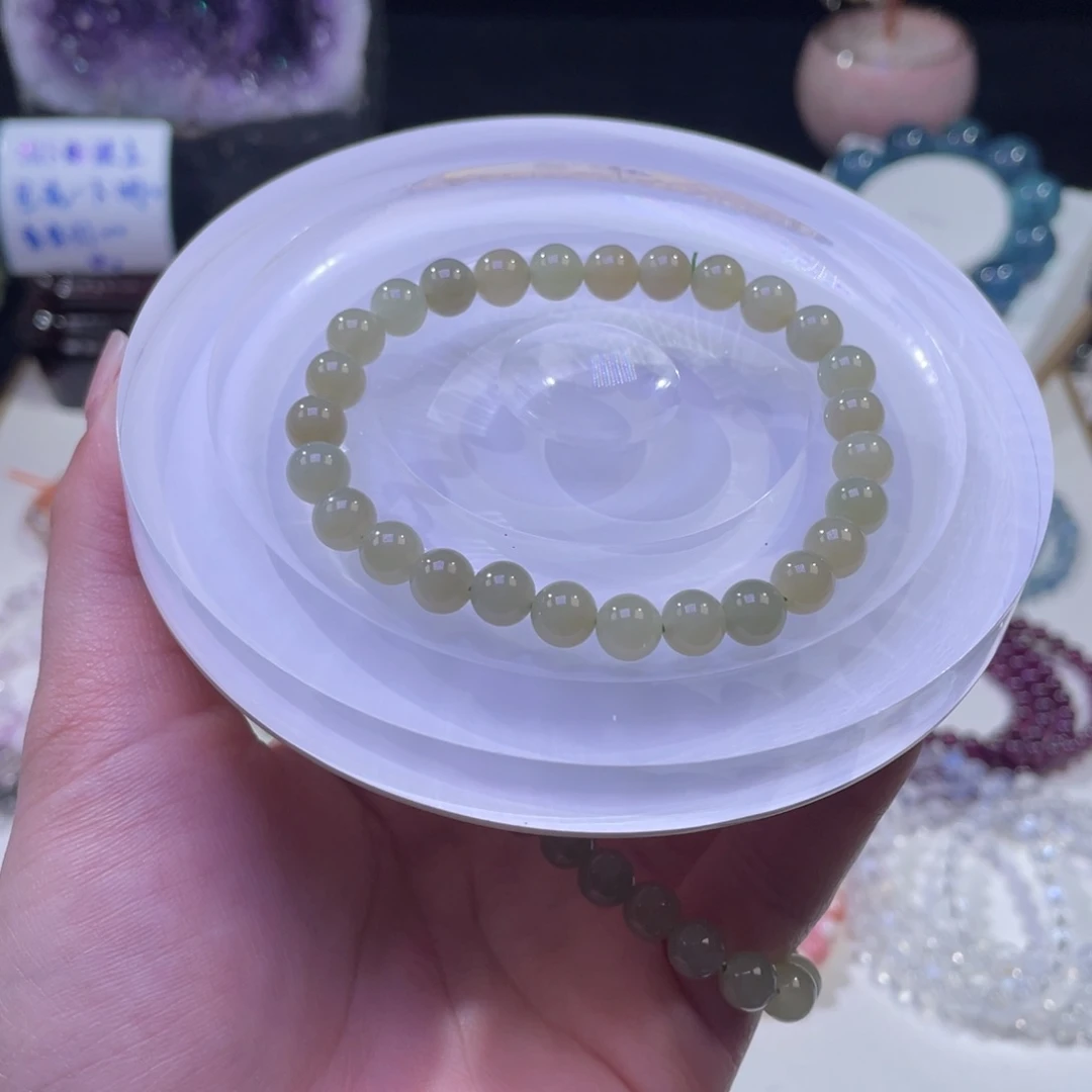 未镶嵌手链水晶超值福利款和田玉7mm