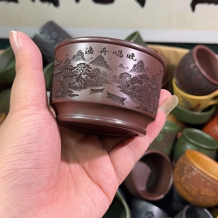 茶杯紫砂全手工紫砂主人杯