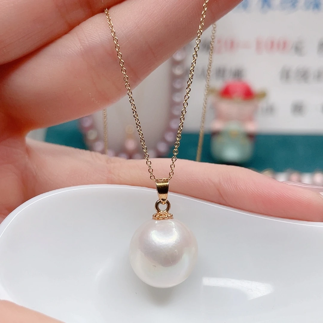 项链合金淡水珍珠