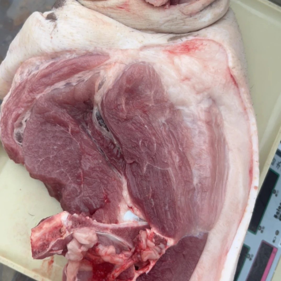 土猪肉后腿第二刀