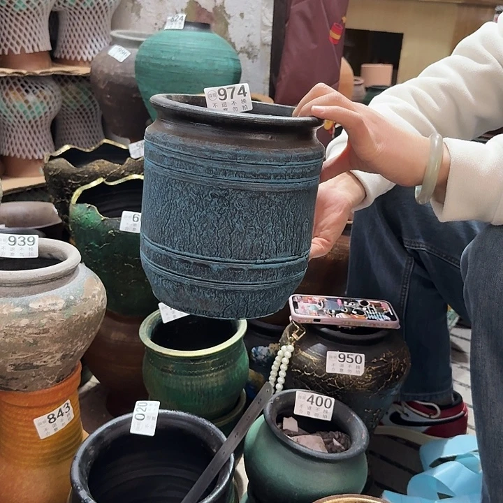 瑕疵蓝色直筒974高度20口径17