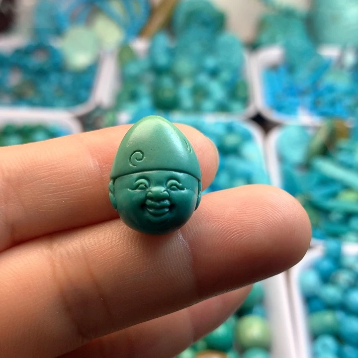 绿松石未镶嵌吊坠(不含链)
