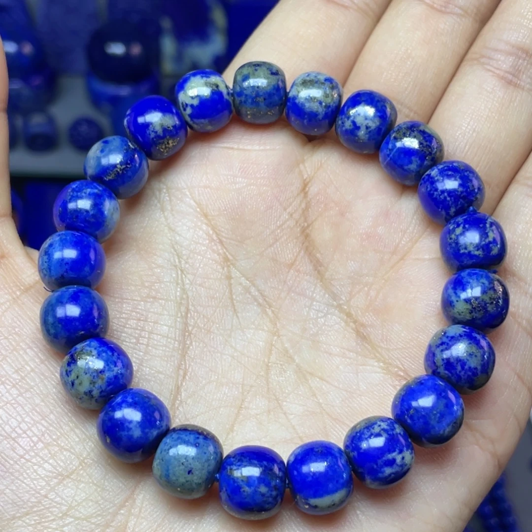 青金石未镶嵌10x9mm老型手串
