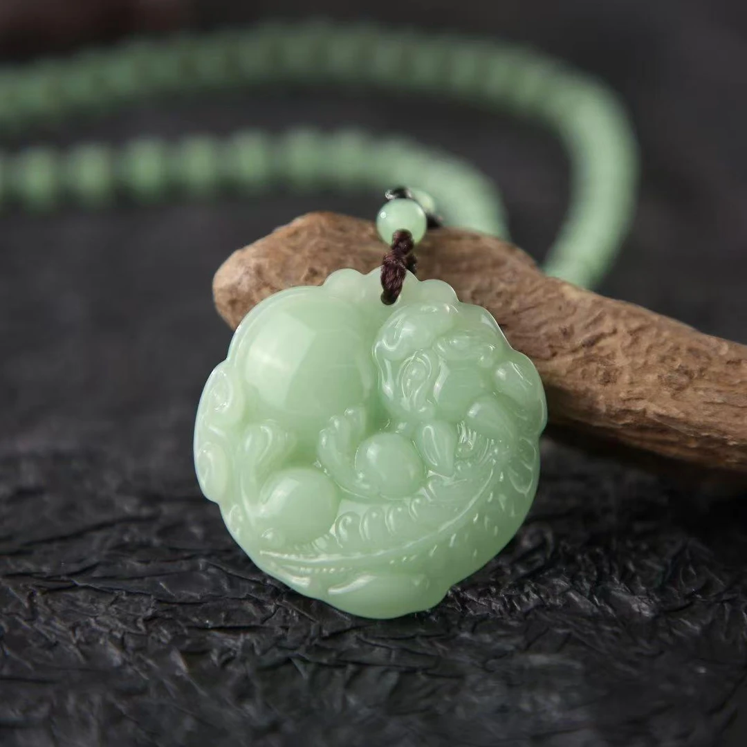 国风圆珠貔貅吊坠.（31041）