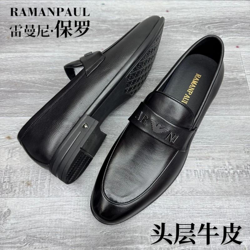 雷曼尼保罗品牌夏季凉鞋新款乐福休闲豆豆鞋一脚蹬男鞋9001