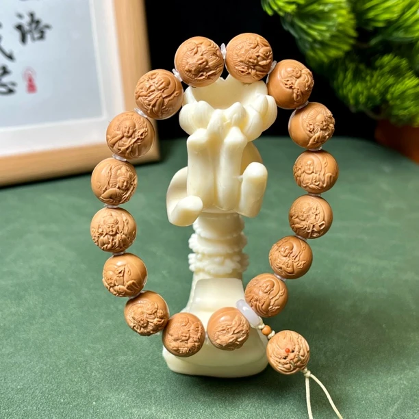 猴头核桃精雕地藏王菩萨手串文玩男女文玩