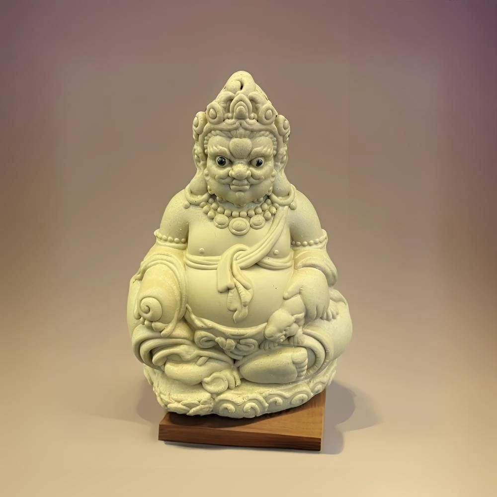 段泥 黄财神茶宠 紫砂创意茶玩摆件茶宠