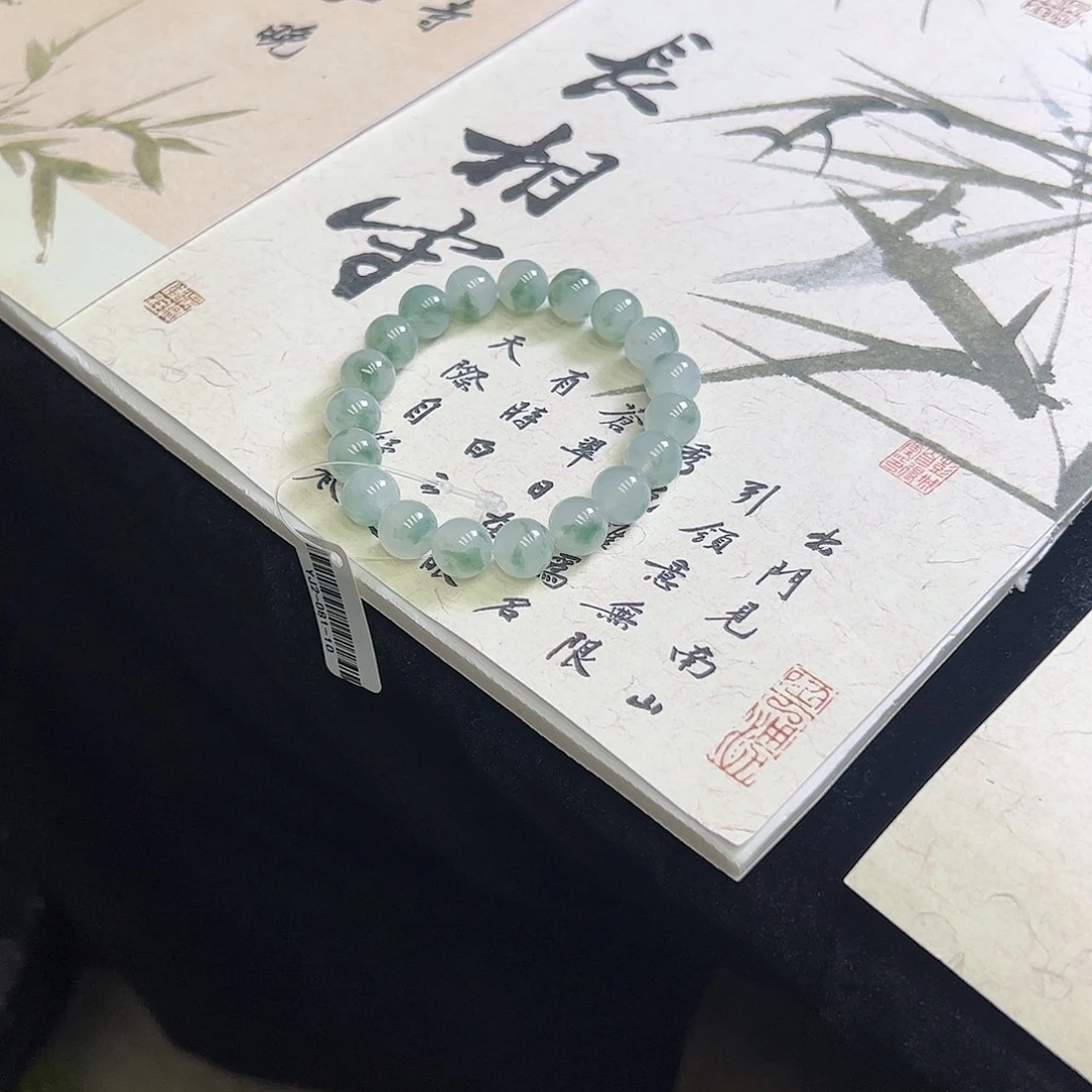 珍***前定制翡翠未镶嵌天然缅甸A货翡翠手镯