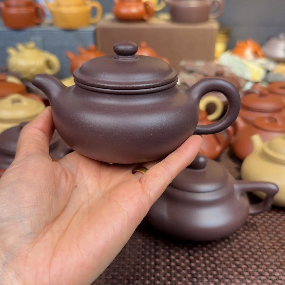 紫泥茶壶天青200毫升微瑕