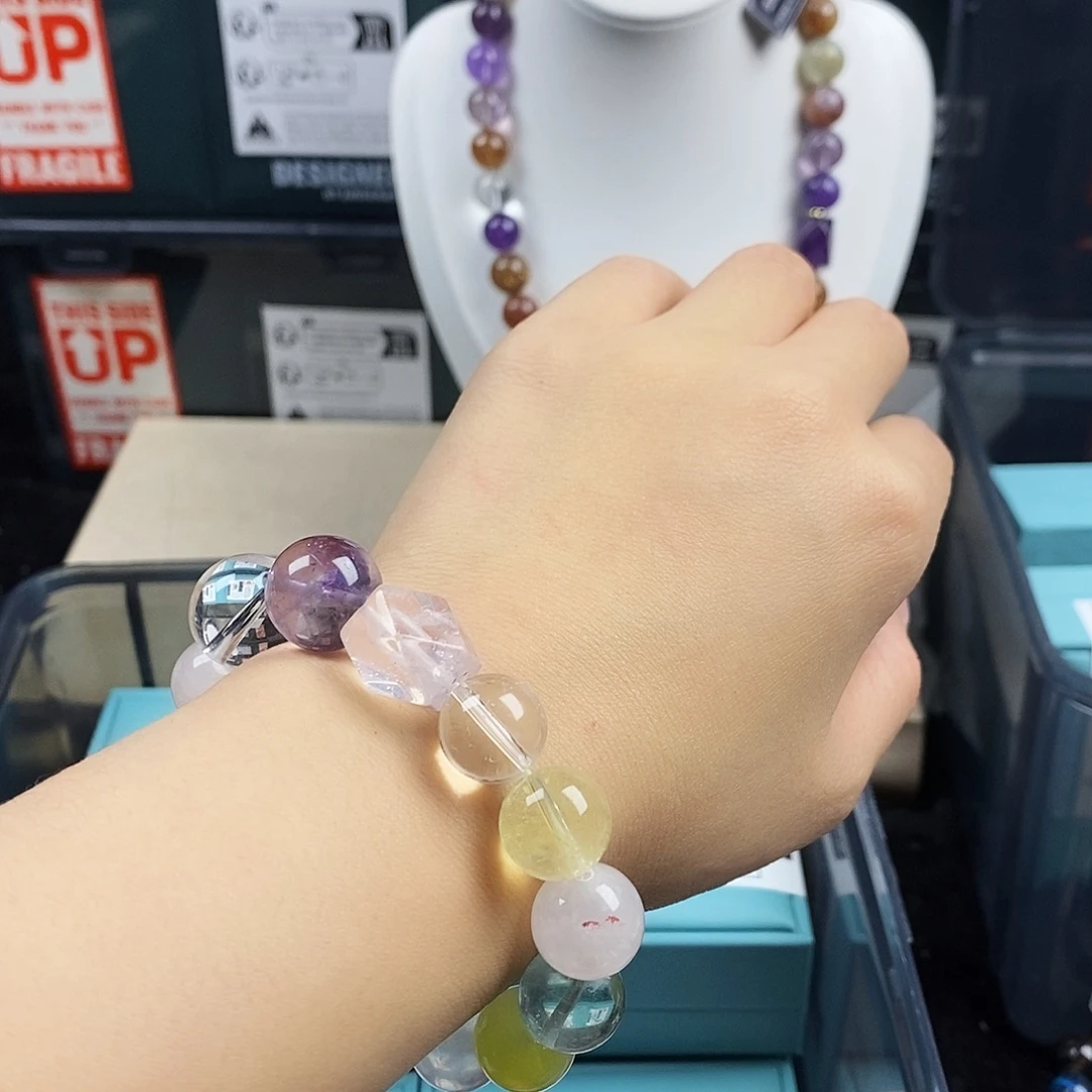 水晶银S925镶嵌手链