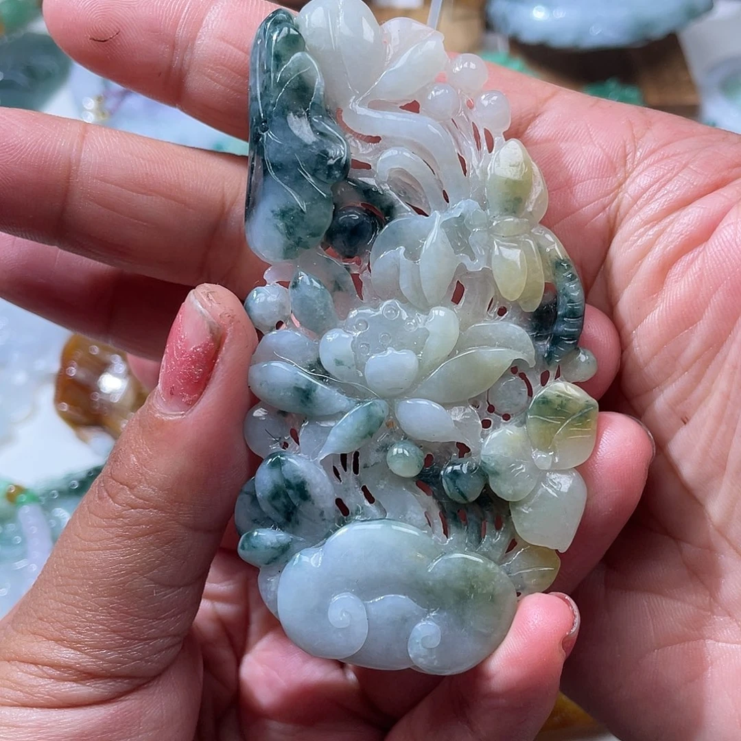 颈饰未镶嵌翡翠翡玉缘翡翠