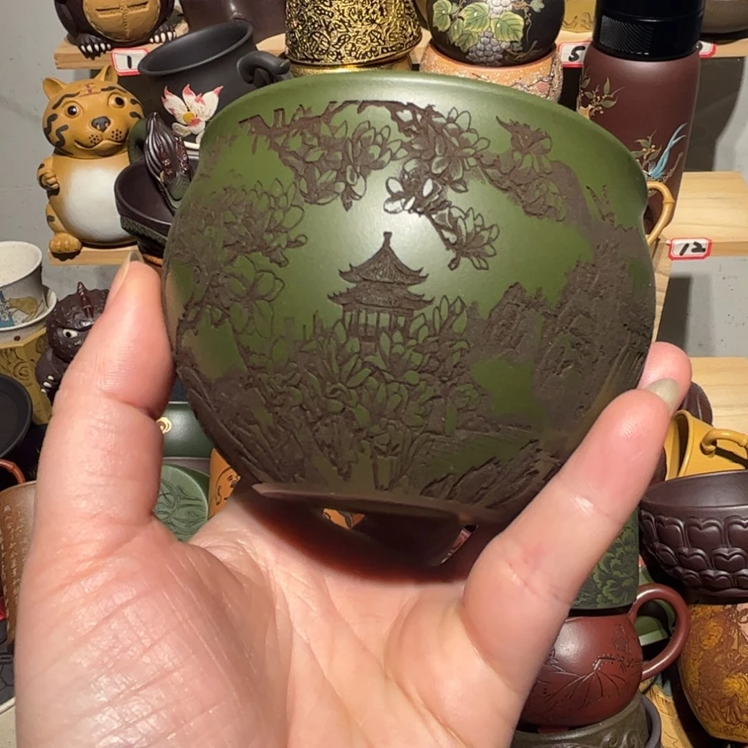 紫砂茶杯宜兴紫砂主人杯