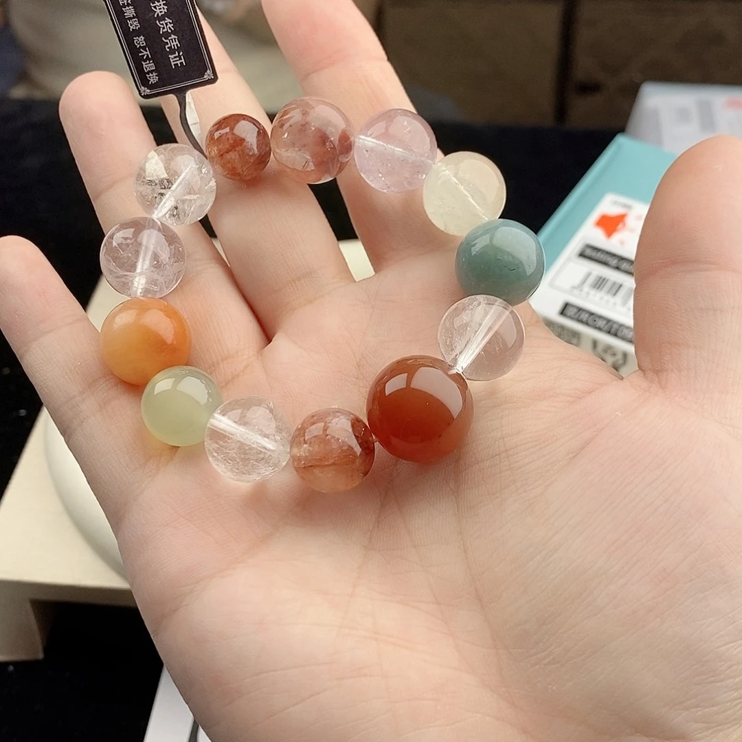银S925镀金镶嵌手链水晶