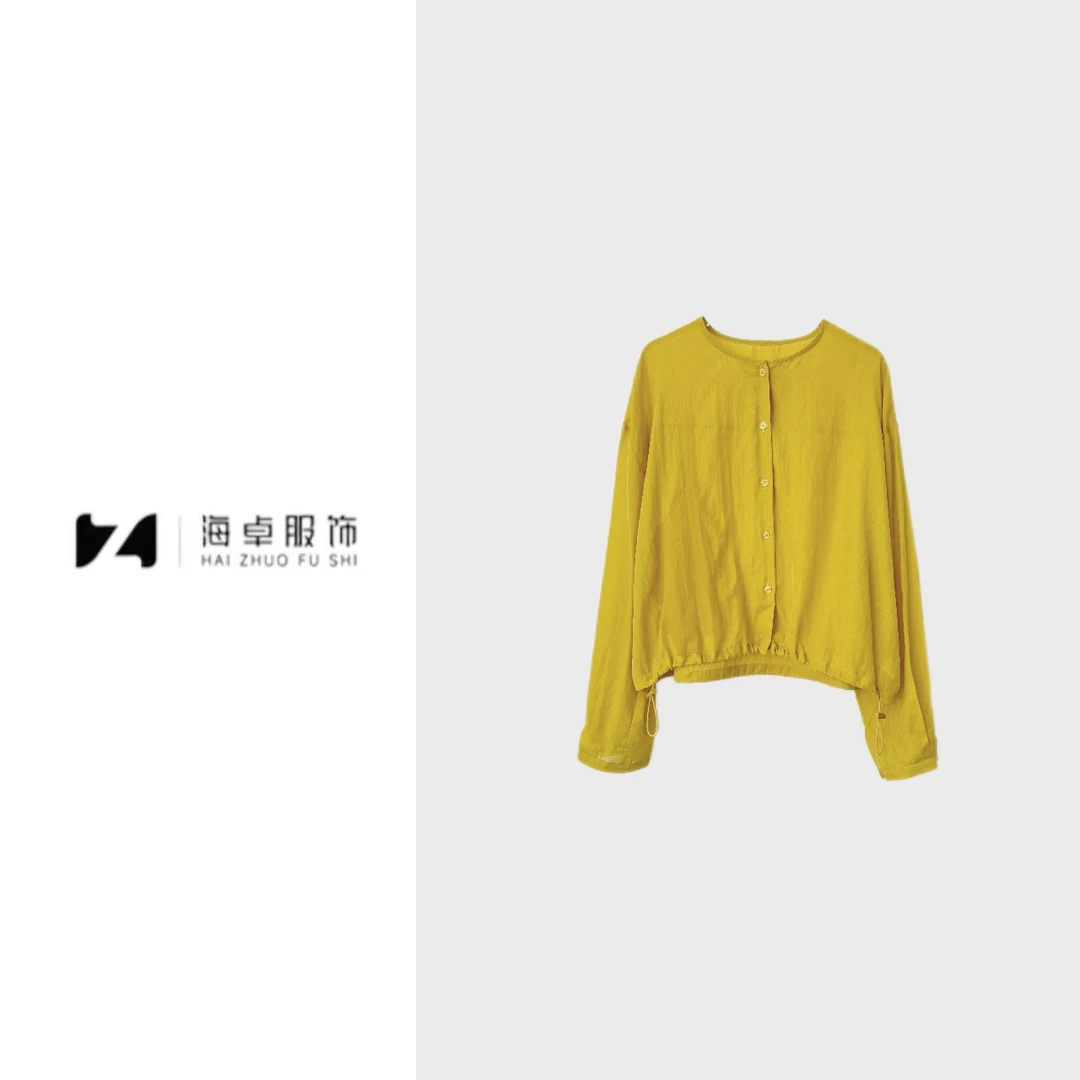 海卓～夏季新款宽松防晒衬衫女式时尚休闲外搭开衫上衣8088