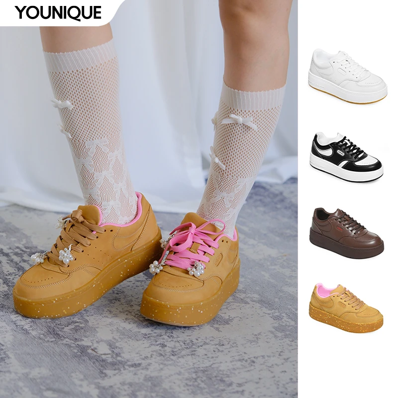 【unfolio】新品25秋冬经典厚底增高休闲鞋复古漫步鞋百搭运动鞋