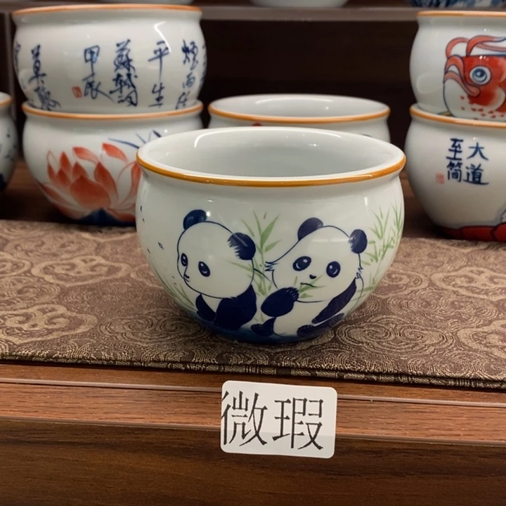 釉下老陶泥手工绘制