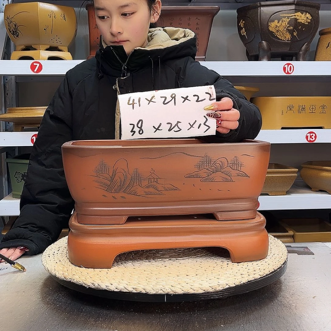 紫砂花盆紫砂花盆