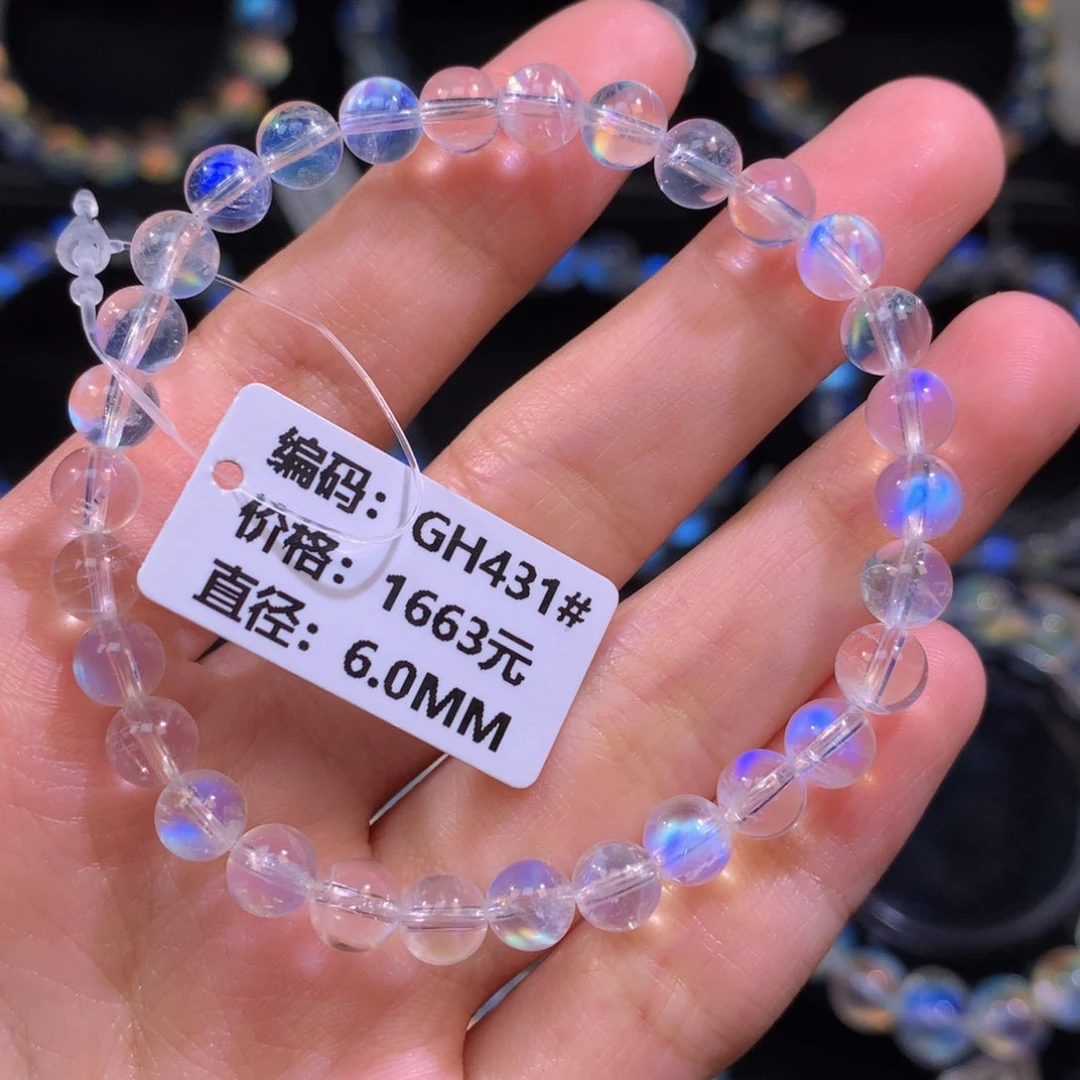 月光石手链未镶嵌印度高货GH431#6.0mm