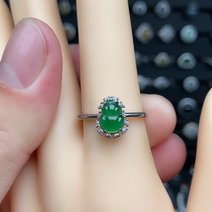 【闪购商品】银S925镶嵌戒指翡翠