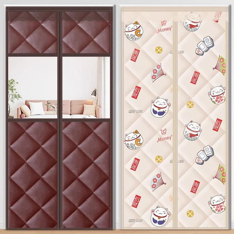 冬季棉门帘加厚家用空调保暖保温挡风防风隔断防寒自吸防冷气防寒