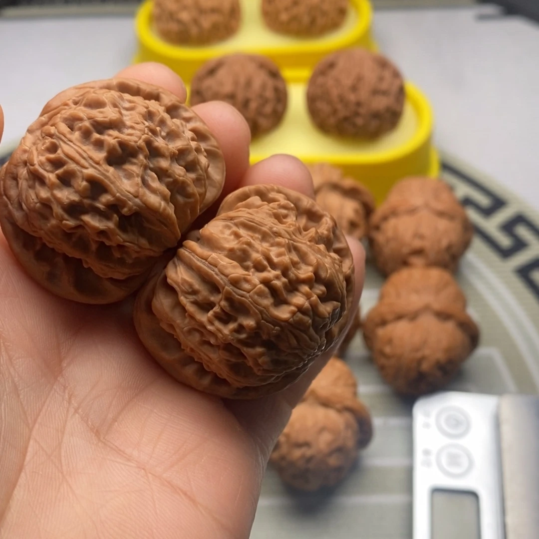 吊坠文玩核桃白狮子