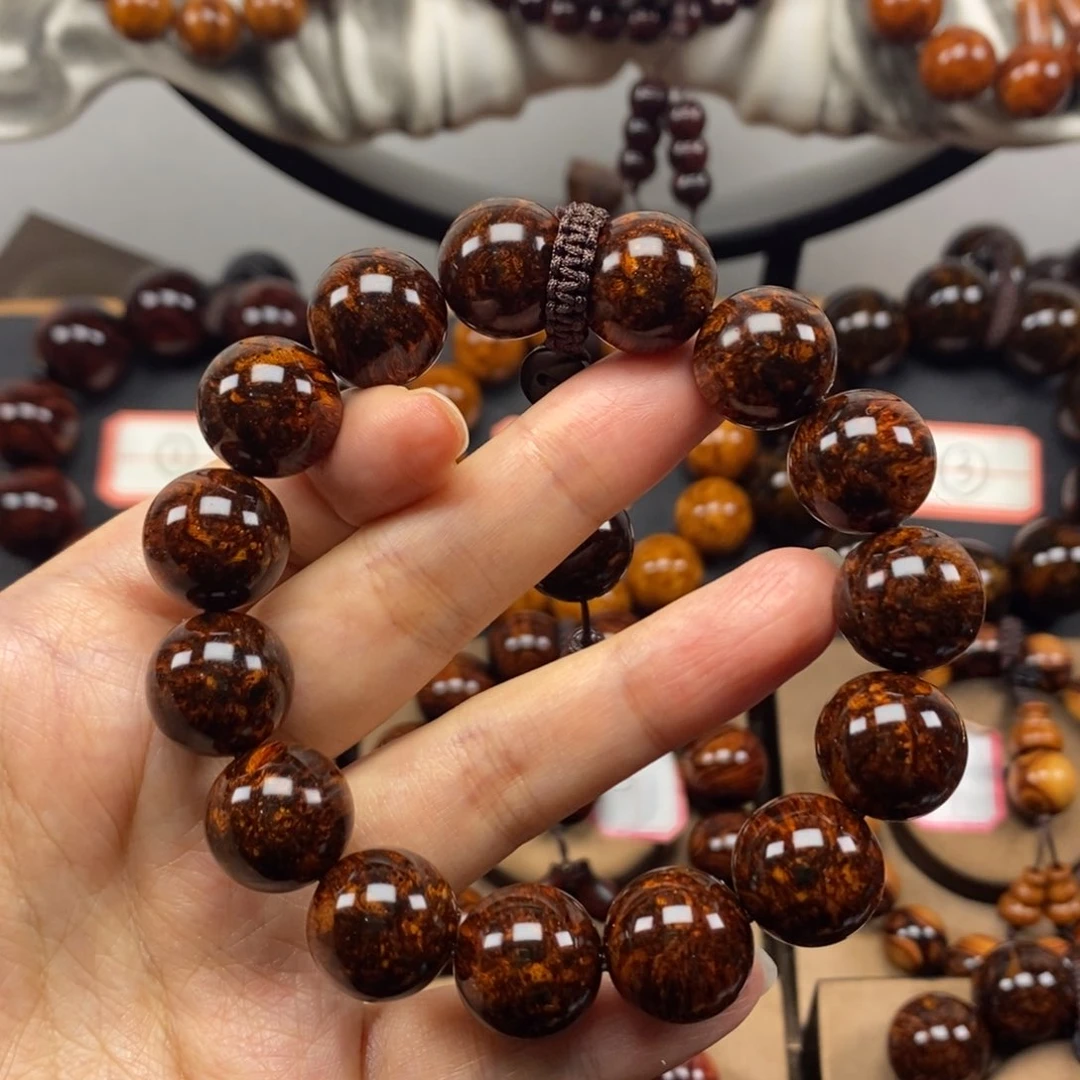 【闪购商品】黄花梨/降香黄檀1.5黑金爆满烟花龙鳞