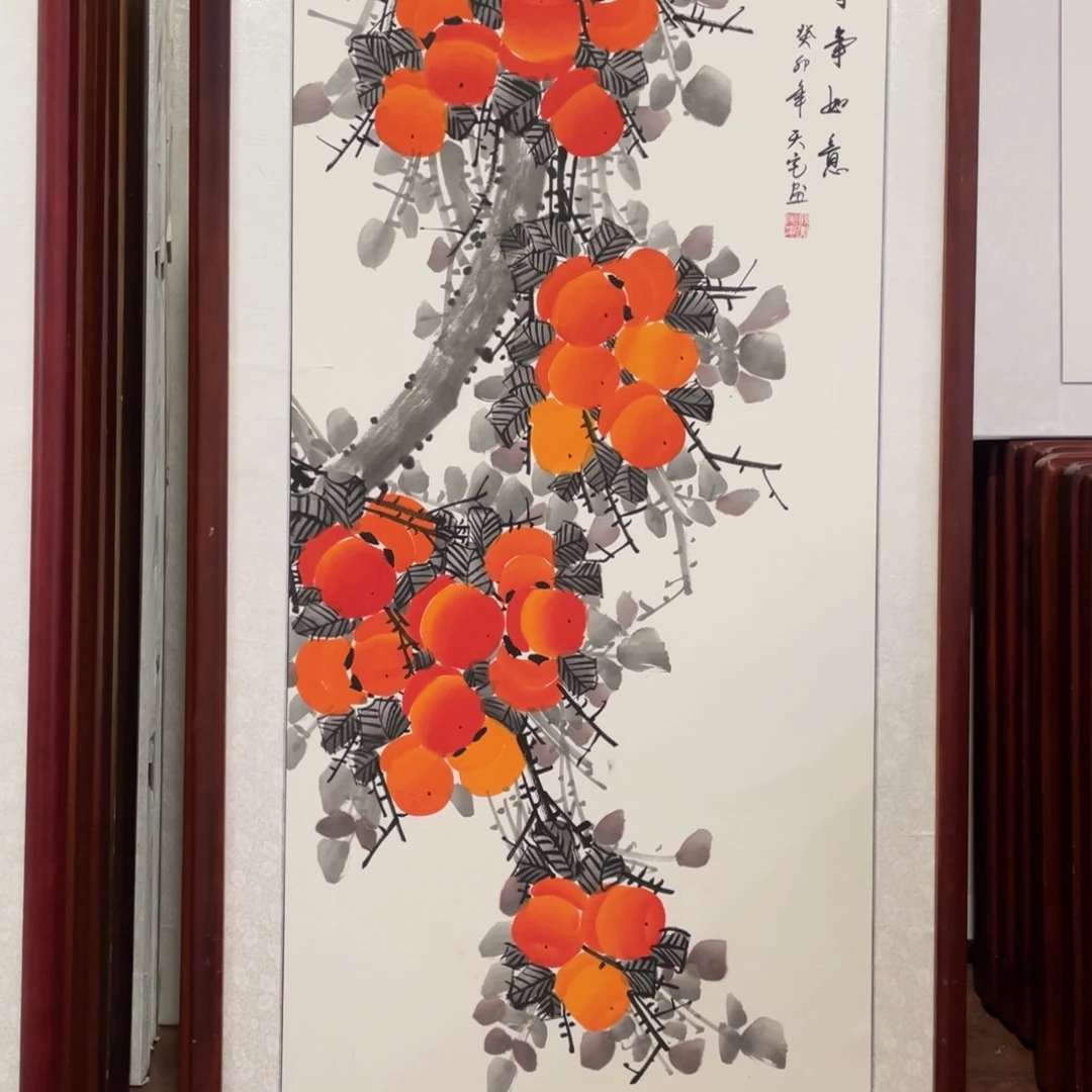 国画带框尺寸63*123厘米