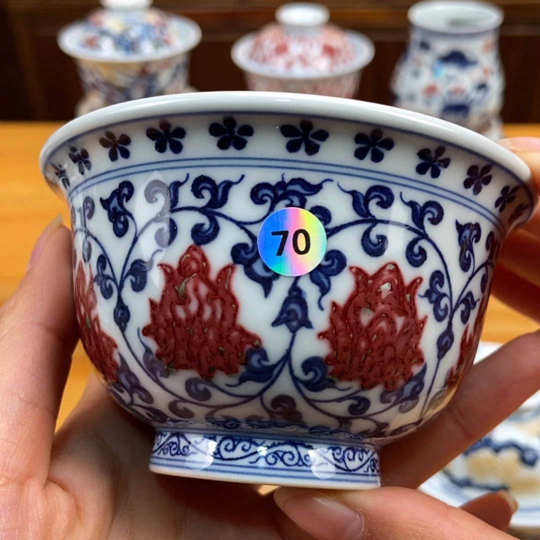 手绘现代茶具非古董