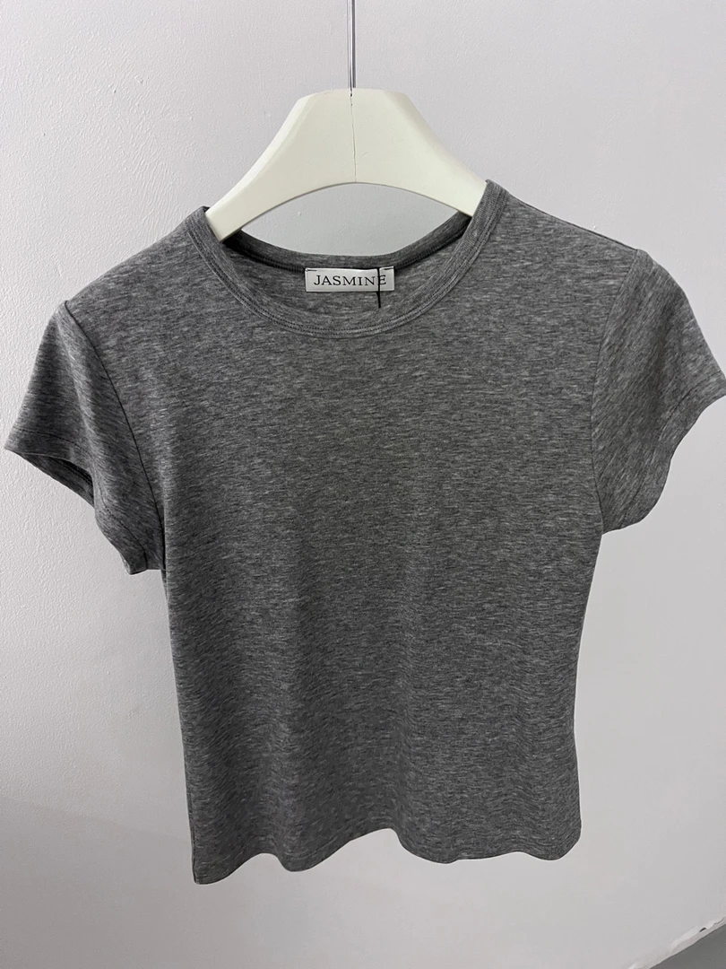 恩熙·夏季新款短袖修身型弹力短袖T恤3204