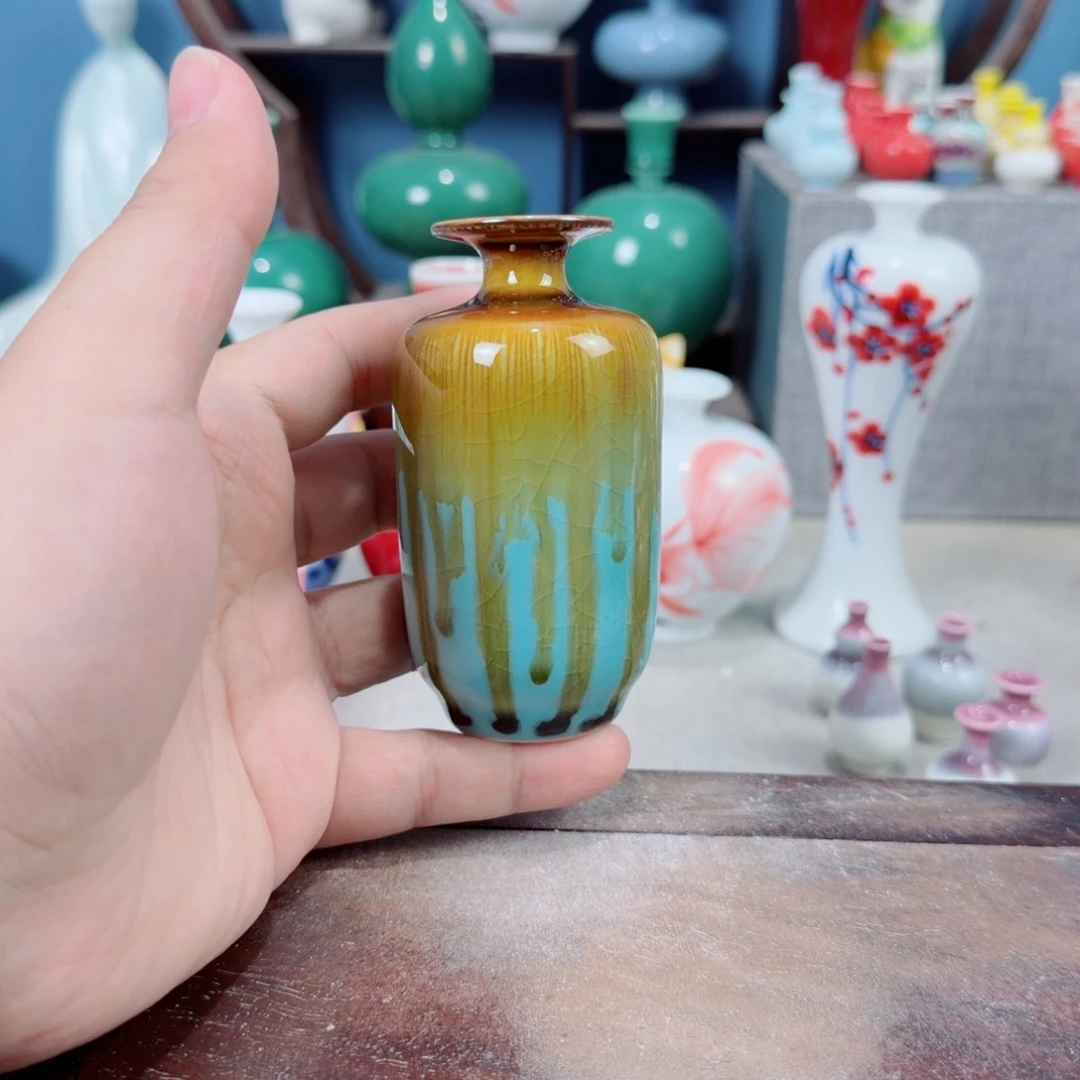 陶瓷手工小花器摆件