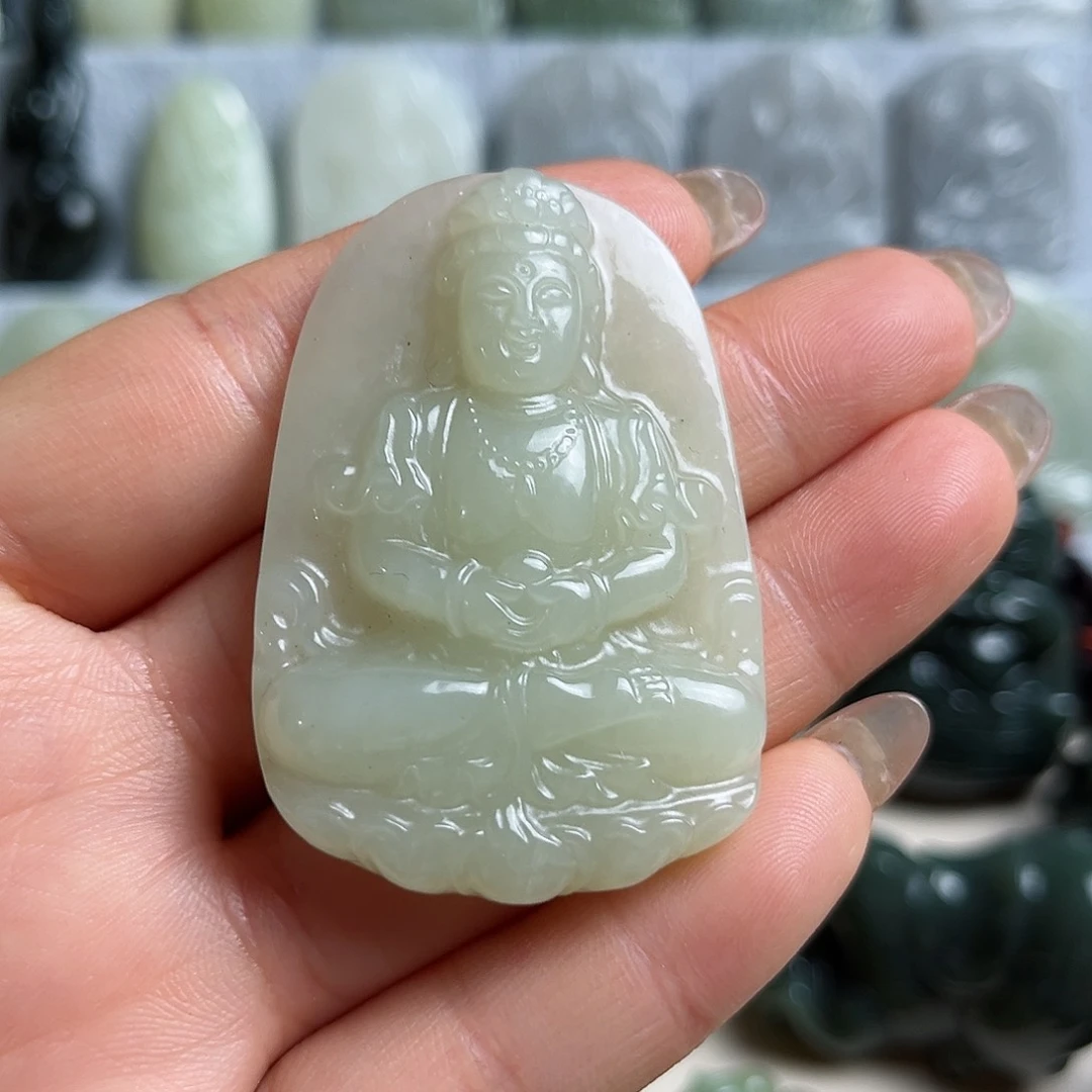 和田玉未镶嵌挂件