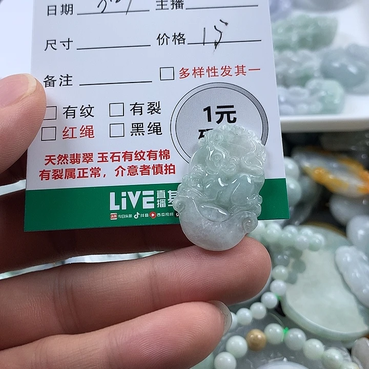 翡翠未镶嵌吊坠(不含链)