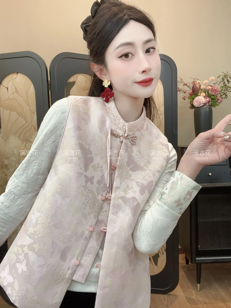 【春晓马甲】2025新中式国风马甲女显瘦百搭马夹上衣盘扣高级