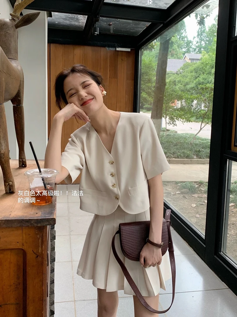 【3200】#休闲百搭短款开衫上衣