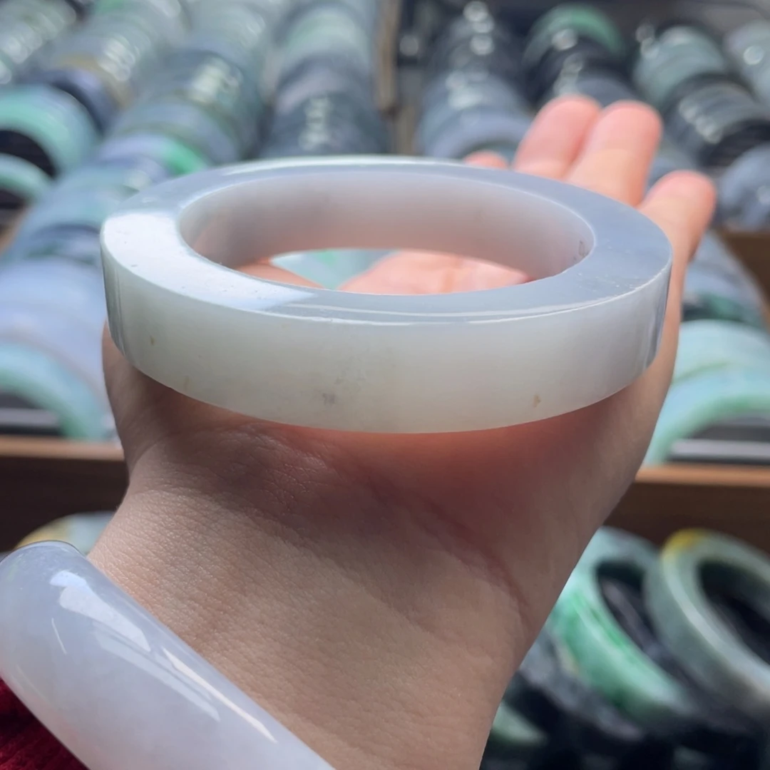 定制翡翠未镶嵌纯天然翡翠手镯定制