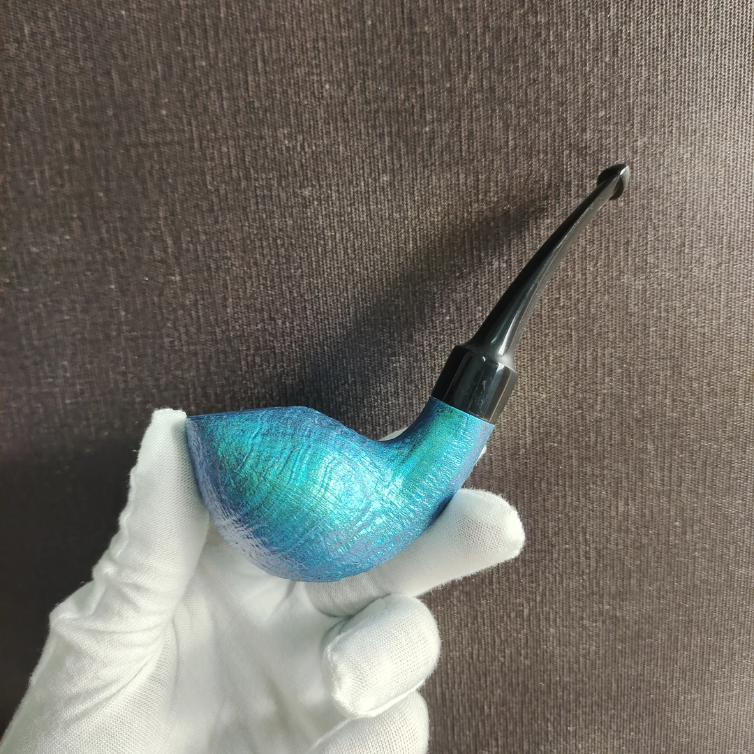 华清烟斗105号斗 渐变彩绘系列 纯手工石楠木烟斗