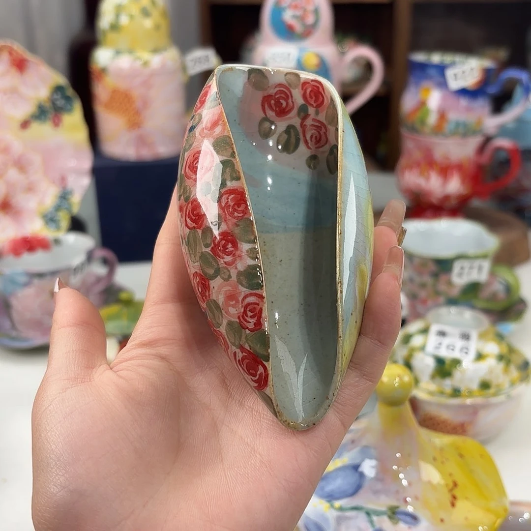 景德镇手绘高温釉下彩陶瓷茶具