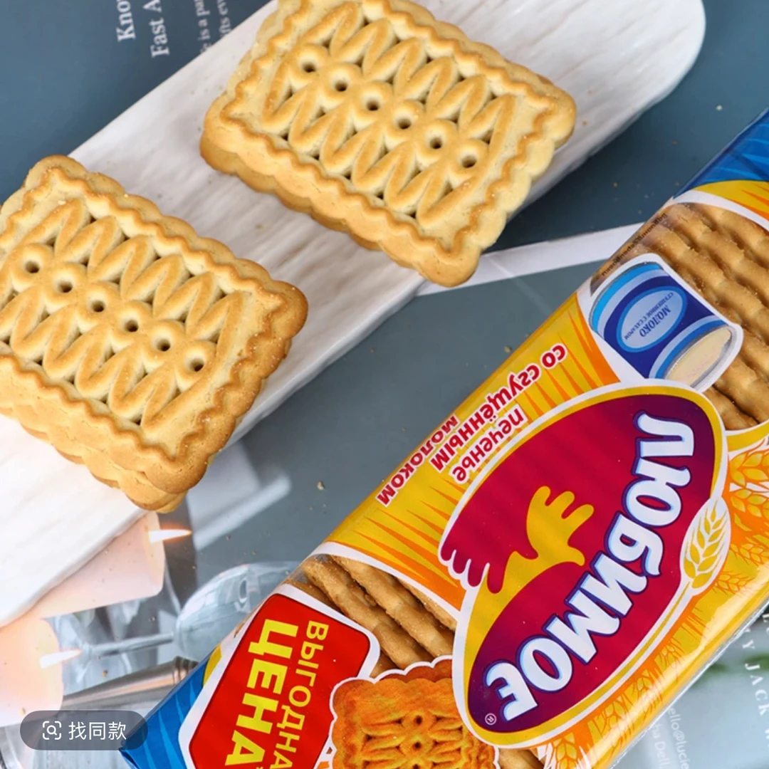 （3包）俄罗斯进口俄宝多牌喜爱多口味饼干347克/袋