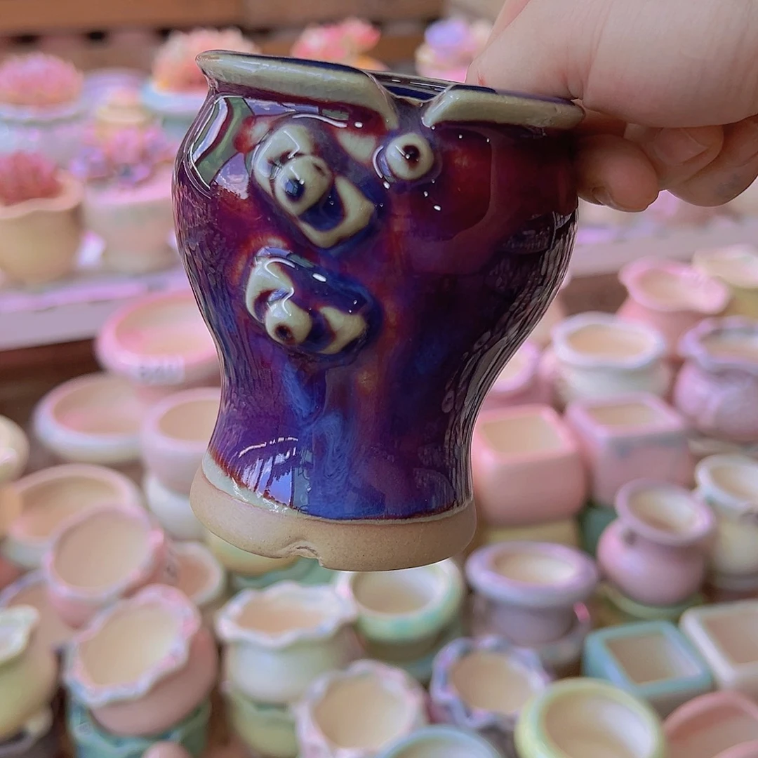 陶瓷花盆当场满12包邮