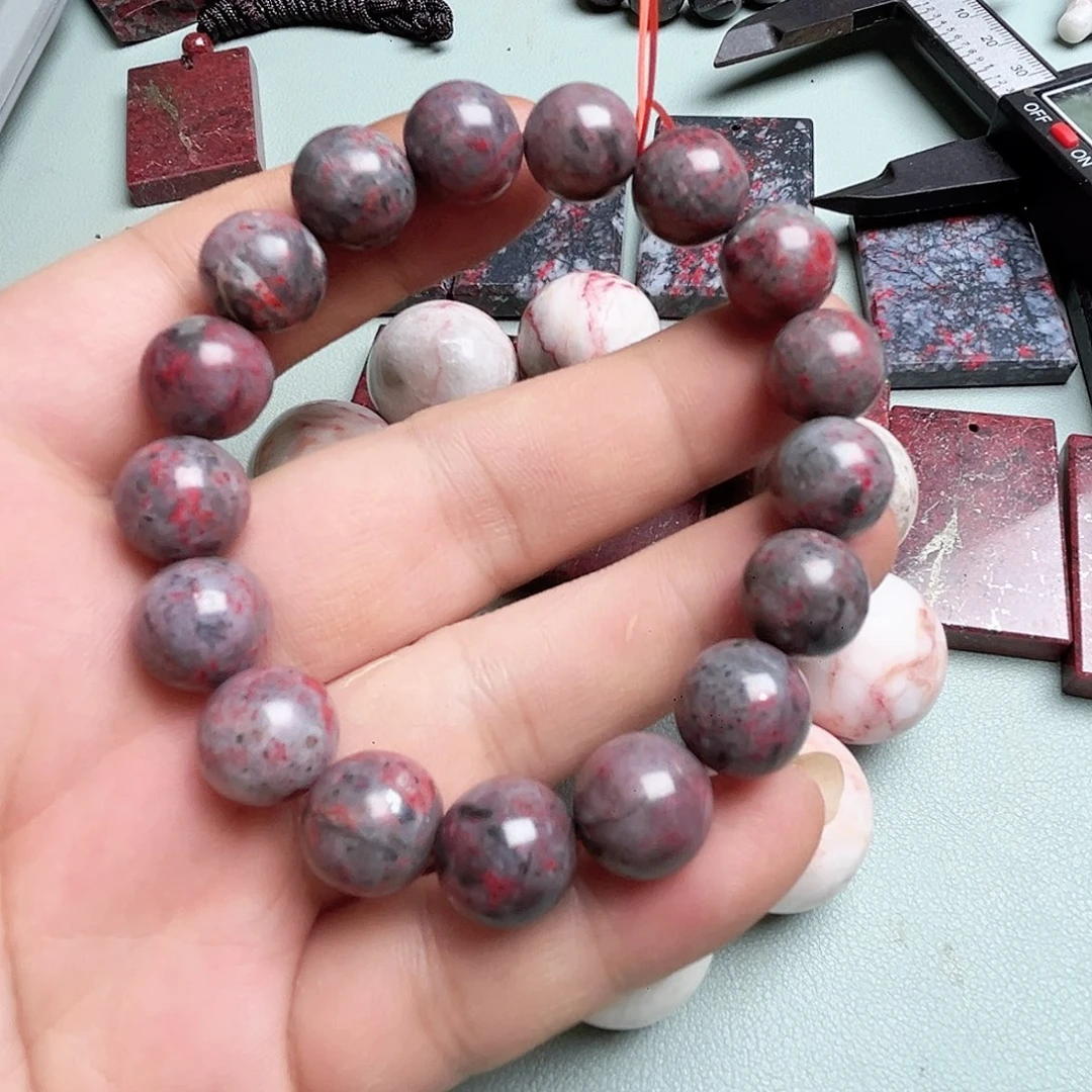 天然朱砂辰石吊坠