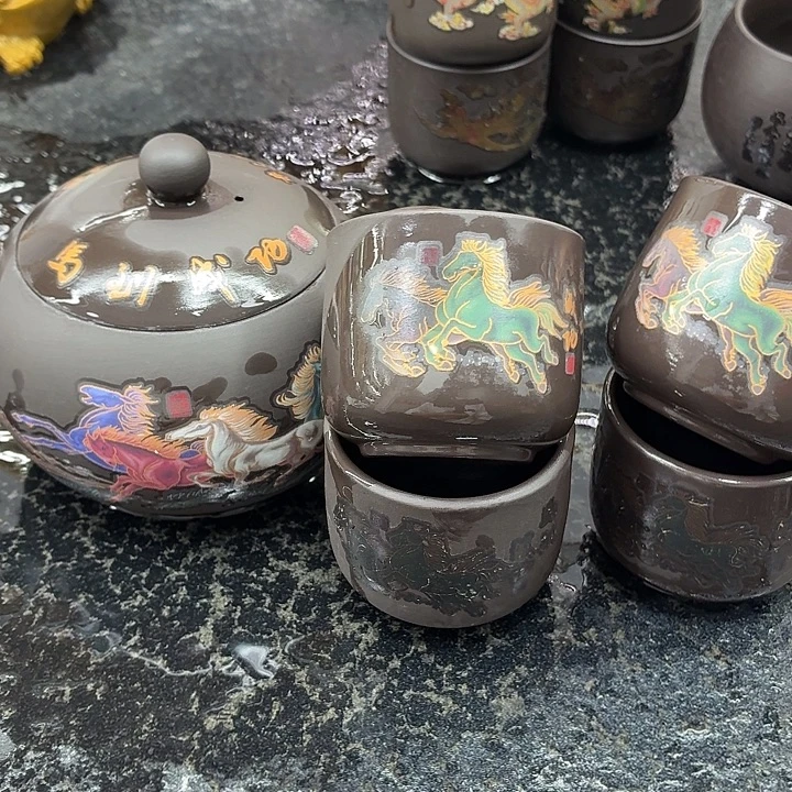 茶壶紫砂一壶四杯