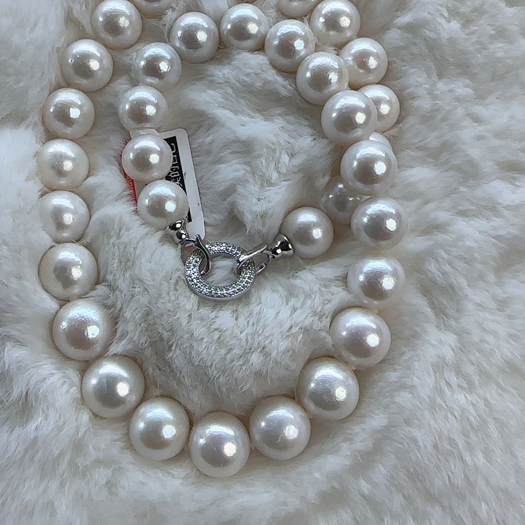 银S925镶嵌项链定制多样性发货发其一544淡水珍珠