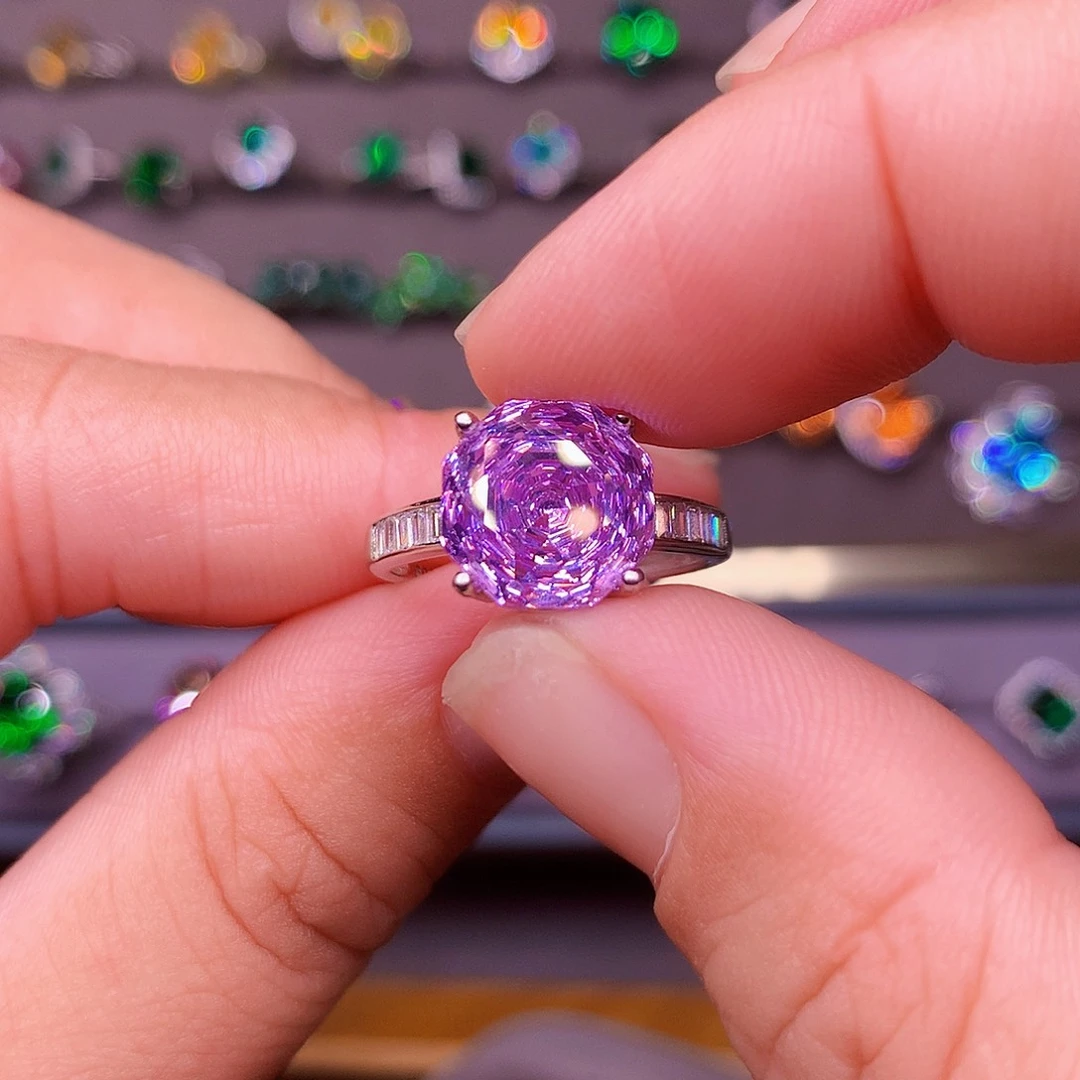 托帕石戒指银S925镶嵌