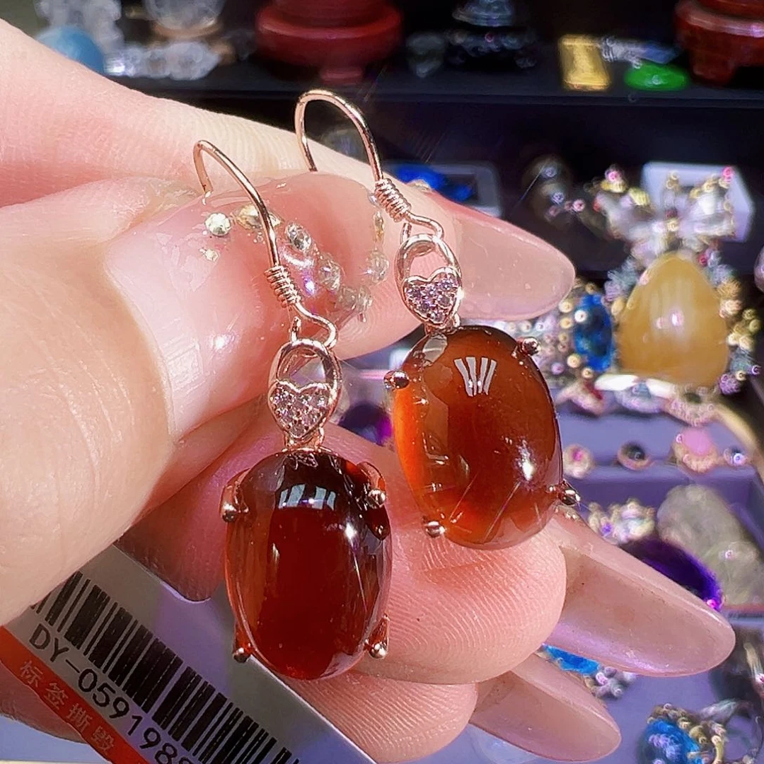 石榴石石榴石银S925镶嵌