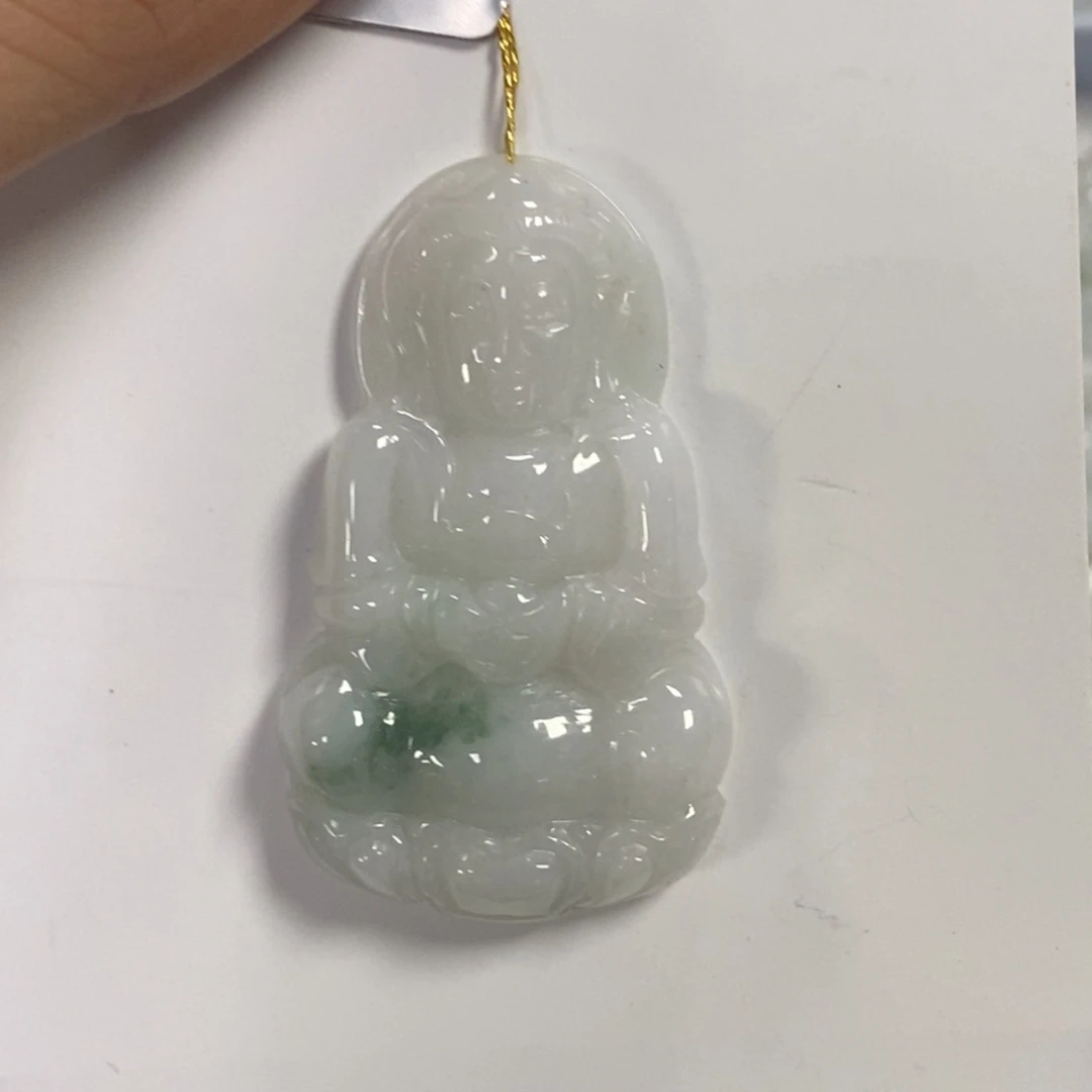 颈饰未镶嵌翡翠宠****?观音