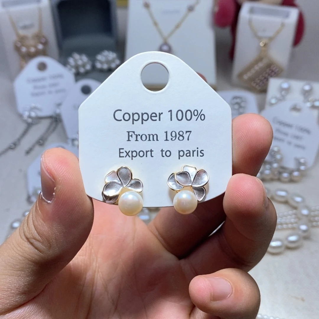 未镶嵌淡水珍珠耳饰