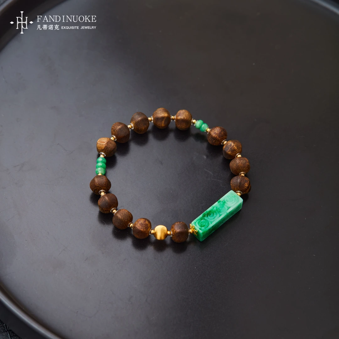 【加加专属】 18K翡翠沉香手串多样性发一#XYGD273981-F